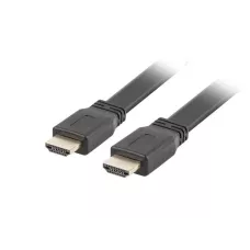 Kabel HDMI Lanberg 1 / 2 v2.0 0,5m czarny flat