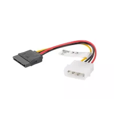 Kabel zasilający Lanberg Molex(M) -> SATA(F) 0,15m