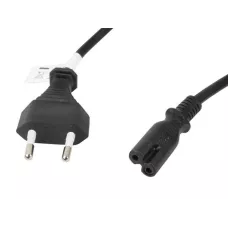 Kabel zasilający Lanberg CEE 1 / 26 -> IEC 320 C7 EURO (radiowy) 3m VDE czarny