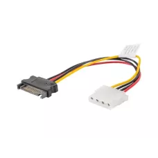 Kabel adapter Lanberg SATA zasilający(M) -> Molex(F) 0,15m