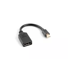 Kabel adapter Lanberg AD-0003-BK mini Displayport (M) -> Displayport (F) czarny