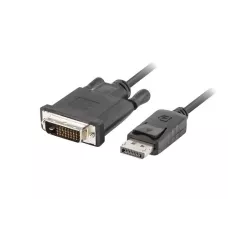 Kabel adapter Lanberg DisplayPort v1.2 - DVI-D (24+1) 1 / 2 1m czarny Dual Link