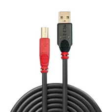 Kabel drukarkowy USB LINDY 2.0 1 / 2 - USB 1 / 2, Active Cable 15m Czarny