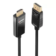 Kabel adapter LINDY DisplayPort - DVI 1 / 2 3m czarny 4K 60Hz