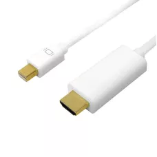 Kabel adapter LogiLink CV0122 Mini DisplayPort 1.2 - HDMI, 4K, biały, 1m