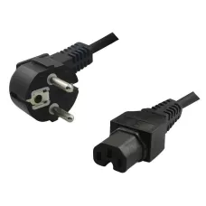 Kabel zasilający LogiLink CP105 Schuko > C15 czarny 2m