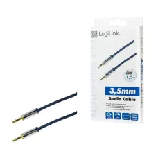 Kabel audio stereo LogiLink CA10150 3,5 mm, 1 / 2, 1,5m, niebieski