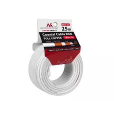 Kabel koncentryczny Maclean MCTV-470 satelitarny, antenowy RG6 25M 1.02CU+4.8FPE+C1 / 2+32*0.12CU+6.8PVC