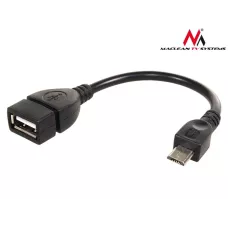 Kabel adapter Maclean MCTV-696 USB 2.0  (F) -> MicroUSB typu B (M)