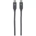 Kabel Manhattan USB 3.2 Gen2 1 / 2 0,5m czarny