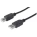 Kabel Manhattan USB 2.0 A-B 1 / 2, 3m, czarny