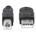 Kabel Manhattan USB 2.0 A-B 1 / 2, 3m, czarny