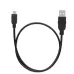 Kabel Manhattan USB 2.0 A-Micro B 1 / 2 0,5m, czarny