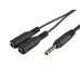 Adapter jack stereo Natec Extreme Media MINI(M) 4-PIN->JACK MINI(F) X2 (słuch+mikrofon) 0,2m (blister)