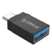 Adapter USB Orico CBT-UT01-BK-BP USB-C na USB-A alu czarny zawieszka