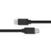 Kabel USB Qoltec 2.0 typ C męski | USB 2.0 typ C męski | 2m | Czarny