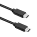 Kabel USB Qoltec 2.0 typ C męski | USB 2.0 typ C męski | 3m | Czarny