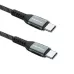 Kabel USB Qoltec 2.0 typ C | USB 2.0 typ C 100W| QC 3.0 | PD | 1m | Czarny