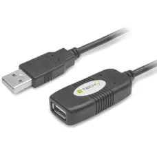 Kabe1 / 2rzedłużacz Techly USB 2.0 A-A 1 / 2 aktywny 10m czarny