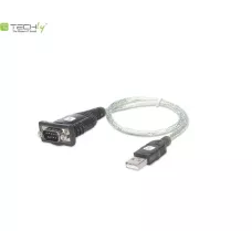 Kabel adapter Techly USB na port szeregowy RS231 / 2O1 / 2B9