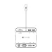 Kabel adapter Techly USB-C MultiPort HDM1 / 2G1 / 2J41 / 2SB-C PD/ USB-A MicroSD