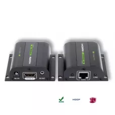 Extender HDMI Techly EXT-E70I po skrętce Cat. 51 / 2/61 / 2, do 60m, z odbiornikiem IR, czarny