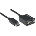 Konwerte1 / 2dapter Techly DisplayPort 1.1 / VGA 1 / 2 1080p 15cm