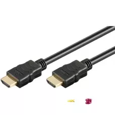 Kabel HDMI Techly HDMI-HDMI 1 / 2 1,4 Ethernet, ekranowany, 5m, czarny