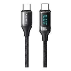 Kabel USB Usams U78 USB-1 / 2SB-C 100W PD Fast Charging 1,2m LED-czarny