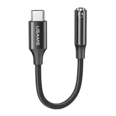 Kabel adapter Usams AU16 USB-1 / 2ack 3,5mm czarny