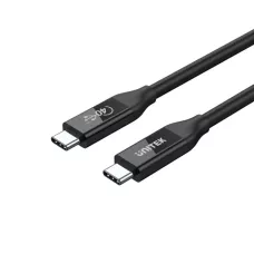 Kabel Unitek C14100BK-0.8M USB-C 4.0, 40 Gbps, 8K, 1 / 2, 0,8m