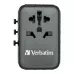 Adapter podróżny Verbatim UTA-05 GaN III globalny-globalny 2xUSB 2xUSB-C PD QC 4+