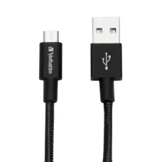 Kabel Verbatim micro USB-B(M) - USB-A(M) 0,3m czarny