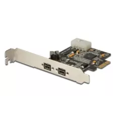 Kontroler FireWire (800) DIGITUS PCIe, 2x zew. 1x wew. IEEE1394b 9-pin, Low Profile