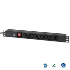 Listwa zasilająca Rack19" do UPS TechlyPro 10 gniazd 2m czarna