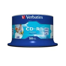 CD-R Verbatim 52x 700MB (Cake 50) WIDE PRINTABLE NON-ID