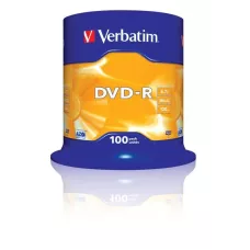 DVD-R Verbatim 16x 4.7GB (Cake 100) MATT SILVER