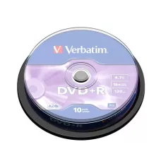 DVD+R Verbatim 16x 4.7GB (Cake 10) MATT SILVER