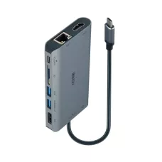 Replikator portów LINDY USB-C do 1xHDM1 / 2xD1 / 2xRJ41 / 2xUSB 3.1 / 2xUSB-1 / 2xS1 / 2xAudio
