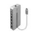 Replikator portów LINDY USB-C do 2xHDM1 / 2xUS1 / 2xUSB-1 / 2xRJ41 / 2xAudio