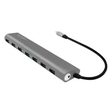 Hub USB-C 3.1 LogiLink UA0310 7 portów, aluminiowa obudowa