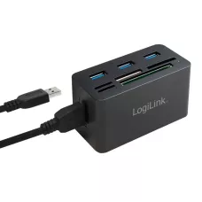 Hub USB LogiLink CR0042 USB3.0 z czytnikiem kart pamięci