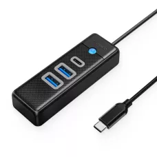 HUB USB-C Orico PWC2U-C3-015-BK-EP  2x USB-A 3.1 + USB-C, czarny