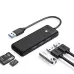 HUB USB-C Orico PAPW3AT-C3-015-BK-EP 3x USB-A czytnik kart 5Gbps, czarny