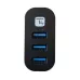 Hub USB Techly 3-portowy 3xUSB 3.0 obrotowy wtyk