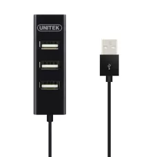 Hub USB Unitek Y-2140 4x USB 2.0 mini czarny