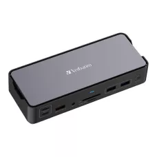 Stacja dokująca Verbatim USB-C Pro CDS-15 2xHDMI DP RJ-45 4xUSB 4xUSB-C SD microSD audio