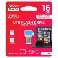 Pendrive GOODRAM DUALDRIVE 16GB USB 3.0 / TYPE C RETAIL 10