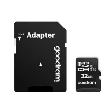 Karta pamięci microSD GOODRAM 32GB MICRO CARD cl 10 UHS-I + adapter