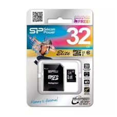 Karta pamięci MicroSDHC Silicon Power Elite UHS-1 32GB CL10 + adapter